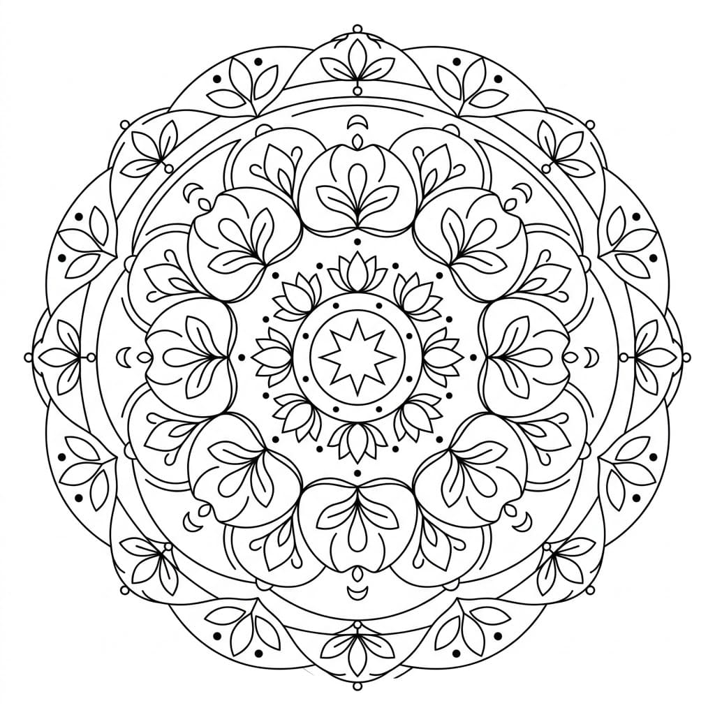 Enchanted Protection Mandala Mindfulness Worksheet Mandalas