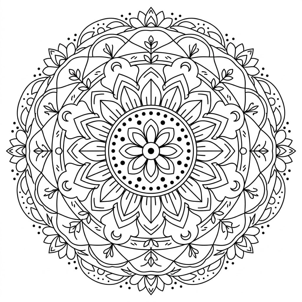 Floral Multi-Mandala Pattern Exploration Mandalas