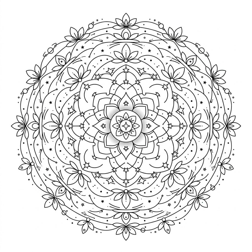 Galactic Thread Cosmological Mandala Universe Map Mandalas