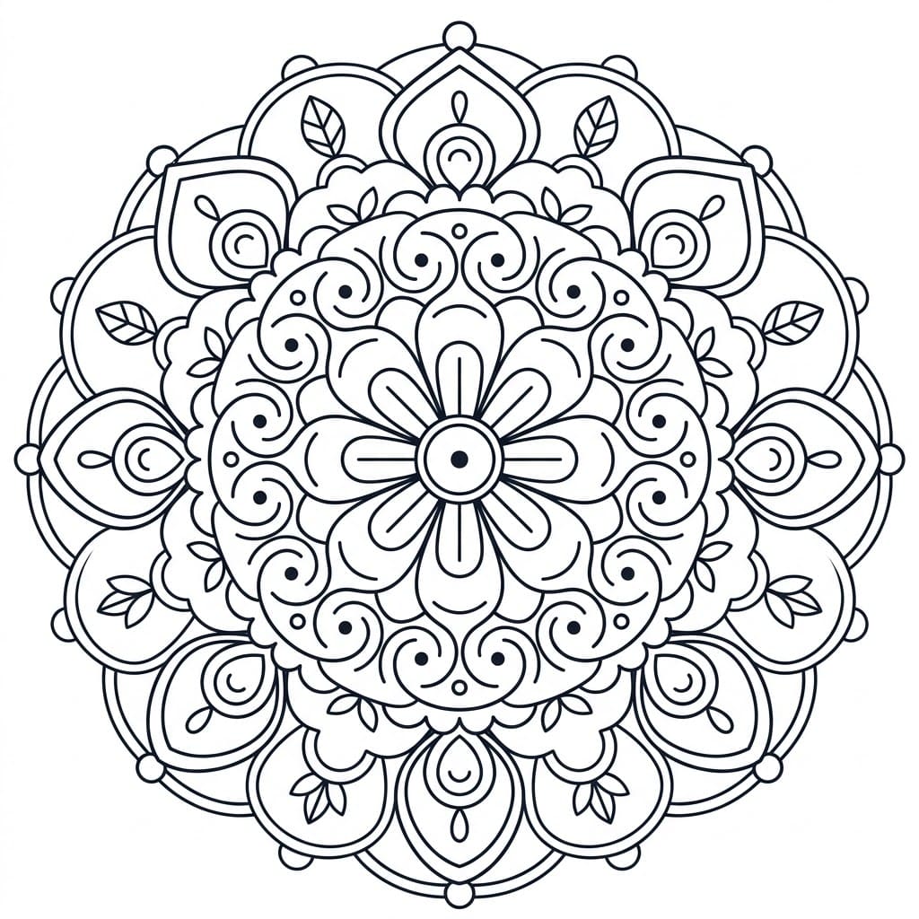 Gentle Inverted-Figure Mandala Symmetry Challenge Mandalas