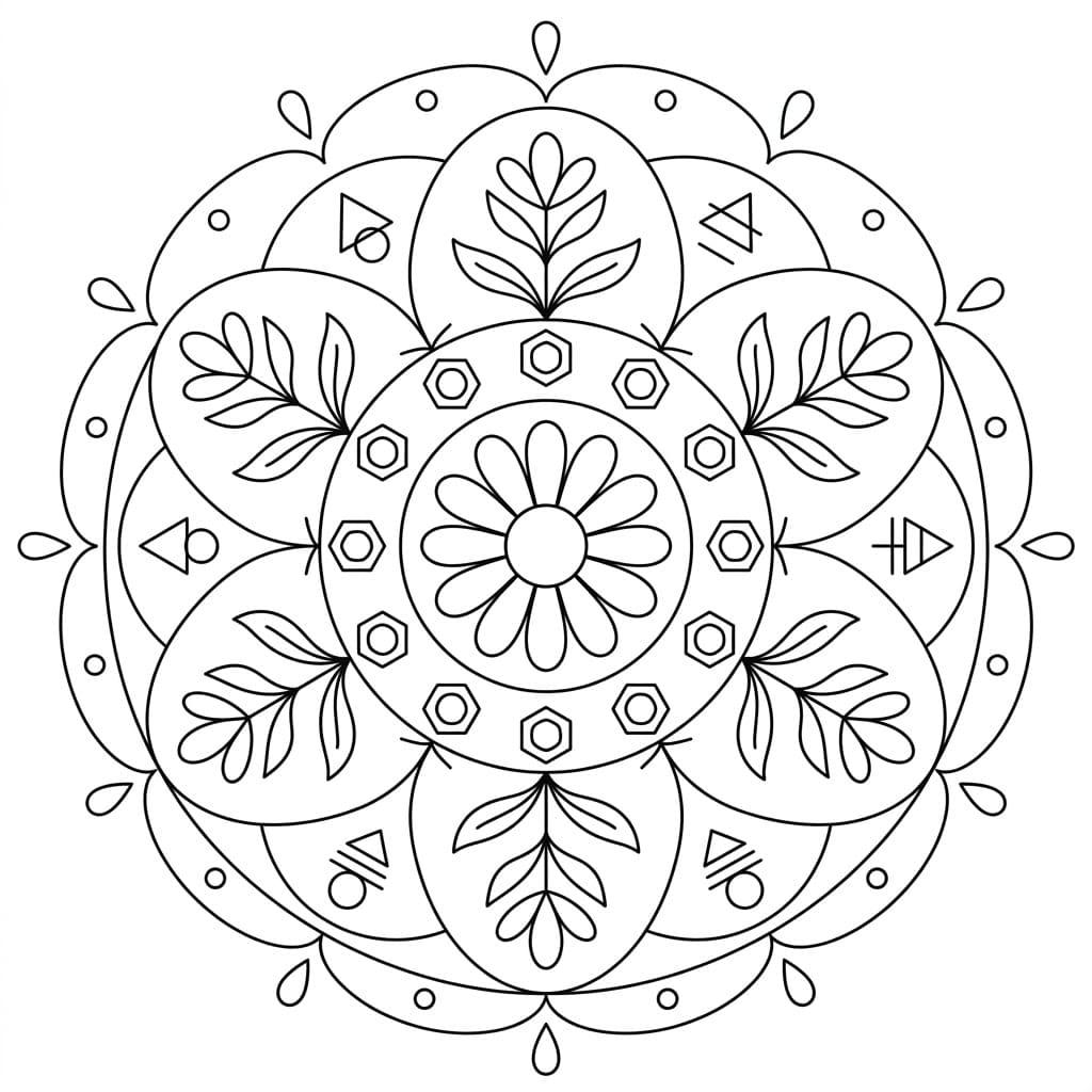 Glyph Figure Mandala Math Design Mandalas