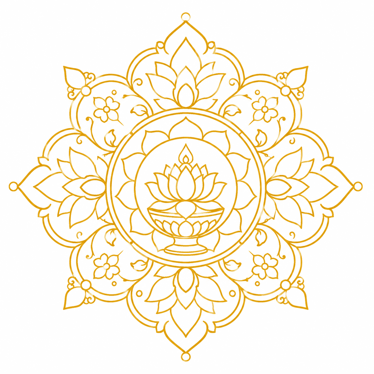 Golden Offering Mandala Cultural Lesson Mandalas
