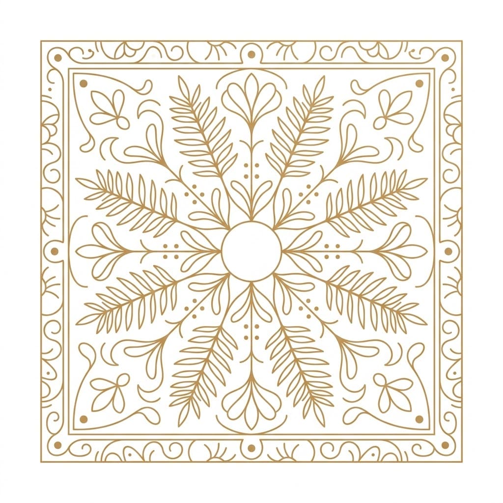 Goldenfern Square Mandala Shape Template Mandalas