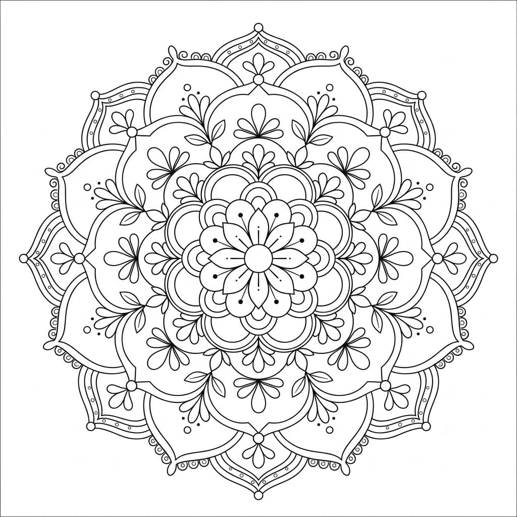 Harmony Ceiling Mandala Architecture Printable Mandalas