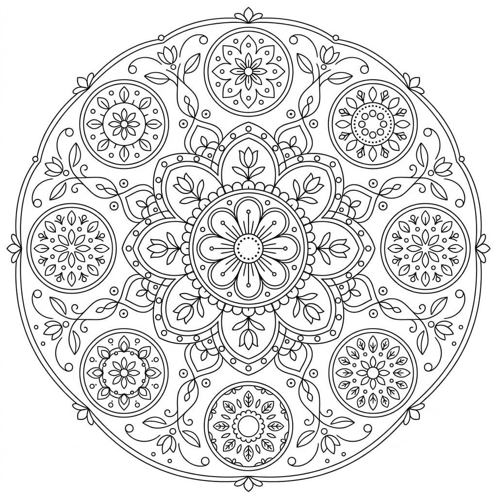 Harmony Multi-Mandala Pattern Exploration Mandalas