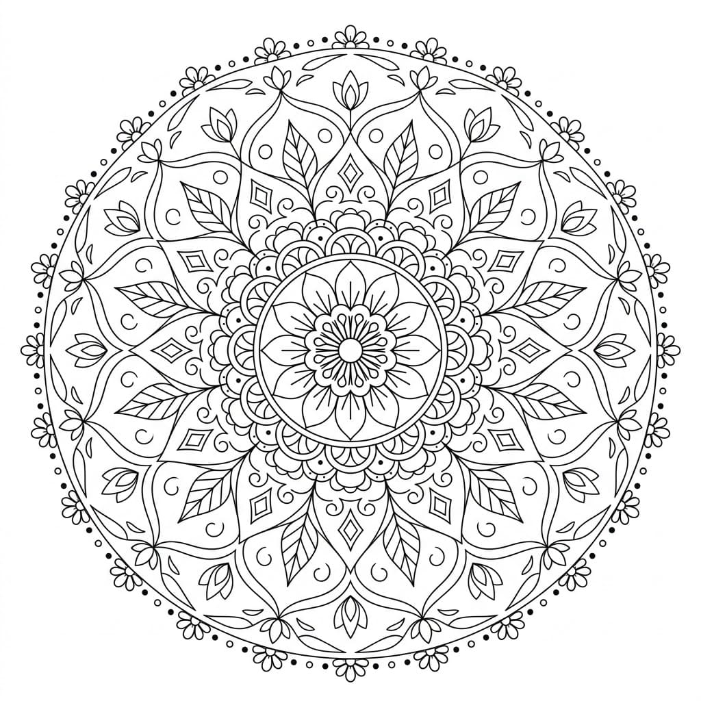 Kindle Upright-Figure Mandala Geometry Page Mandalas