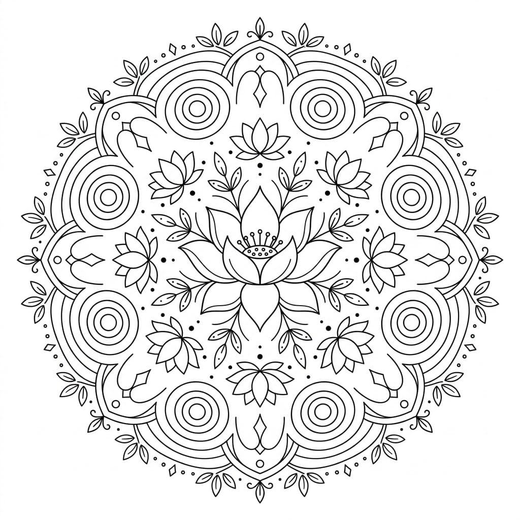 Lotus Multi-Mandala Pattern Exploration Mandalas