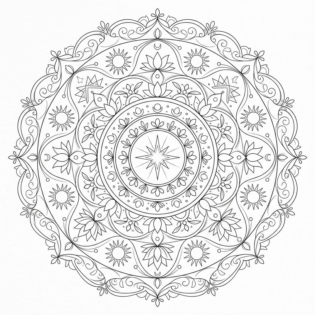 Luminous Veil Cosmological Mandala Universe Map Mandalas