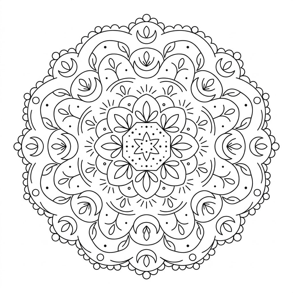 Lunar Multi-Mandala Pattern Exploration Mandalas