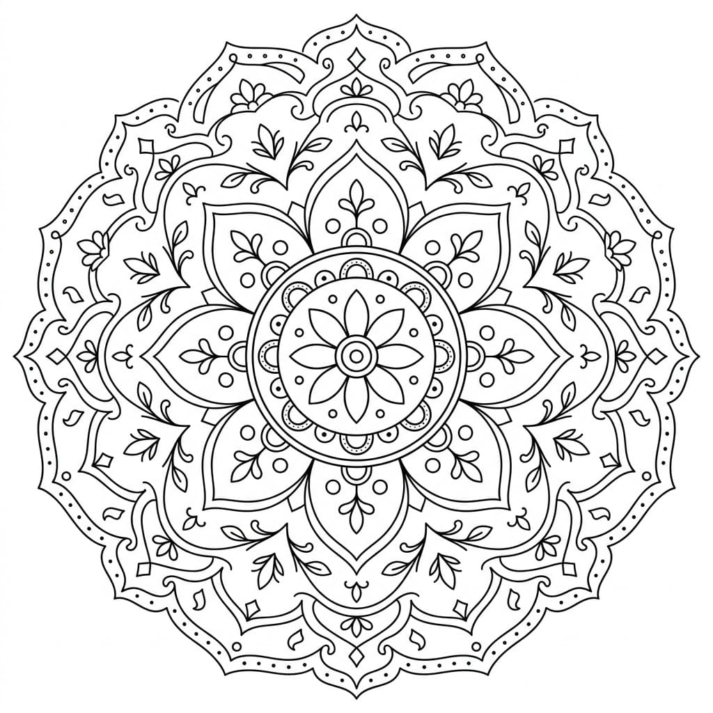 Marble Ceiling Mandala Architecture Printable Mandalas