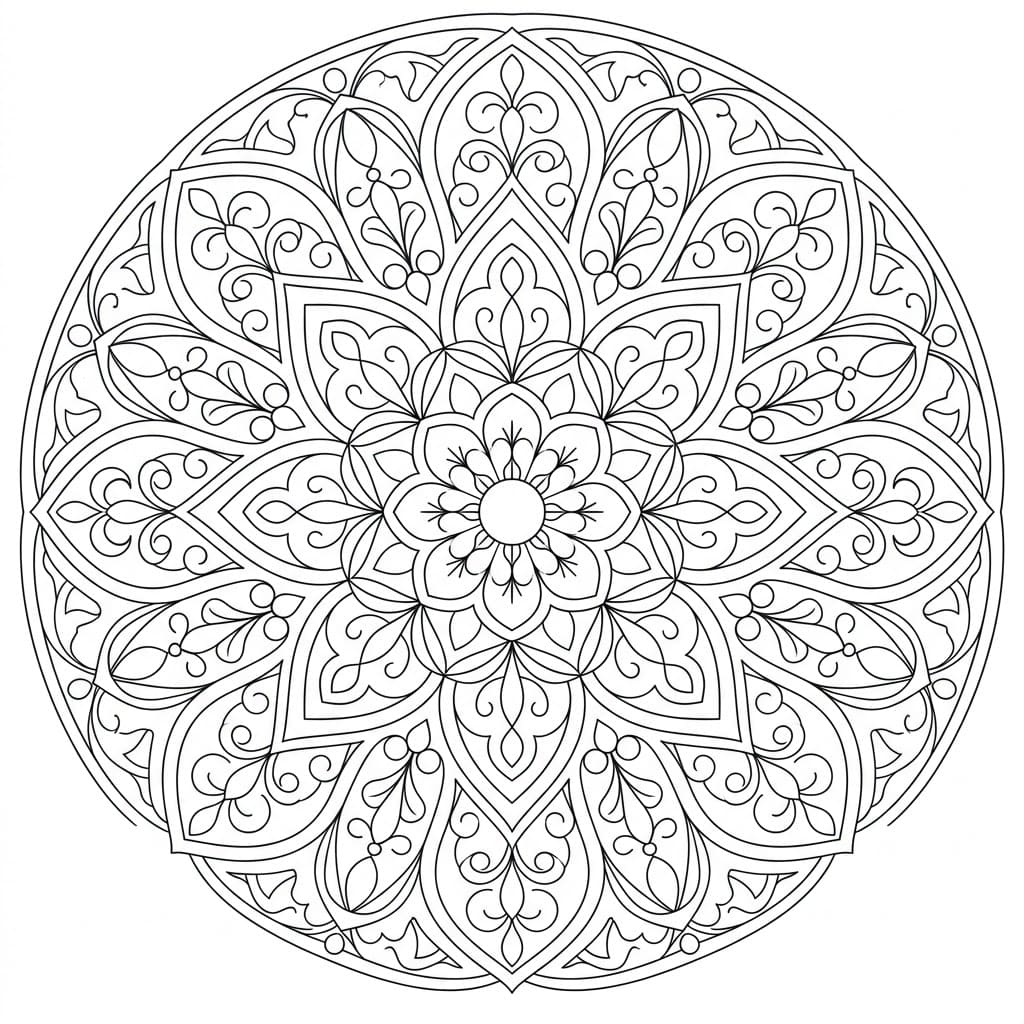 Mosaic Ceiling Mandala Architecture Printable Mandalas