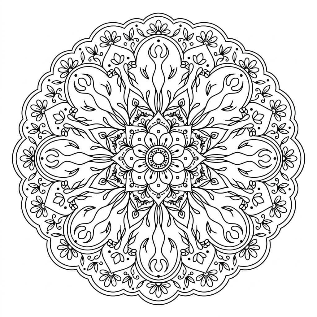 Mystic Inverted-Figure Mandala Symmetry Challenge Mandalas