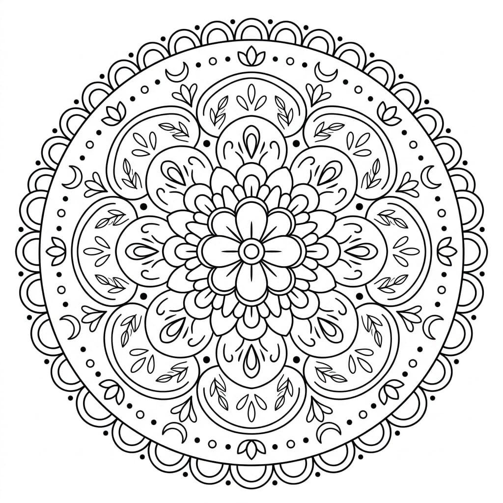 Mystic Protection Mandala Mindfulness Worksheet Mandalas