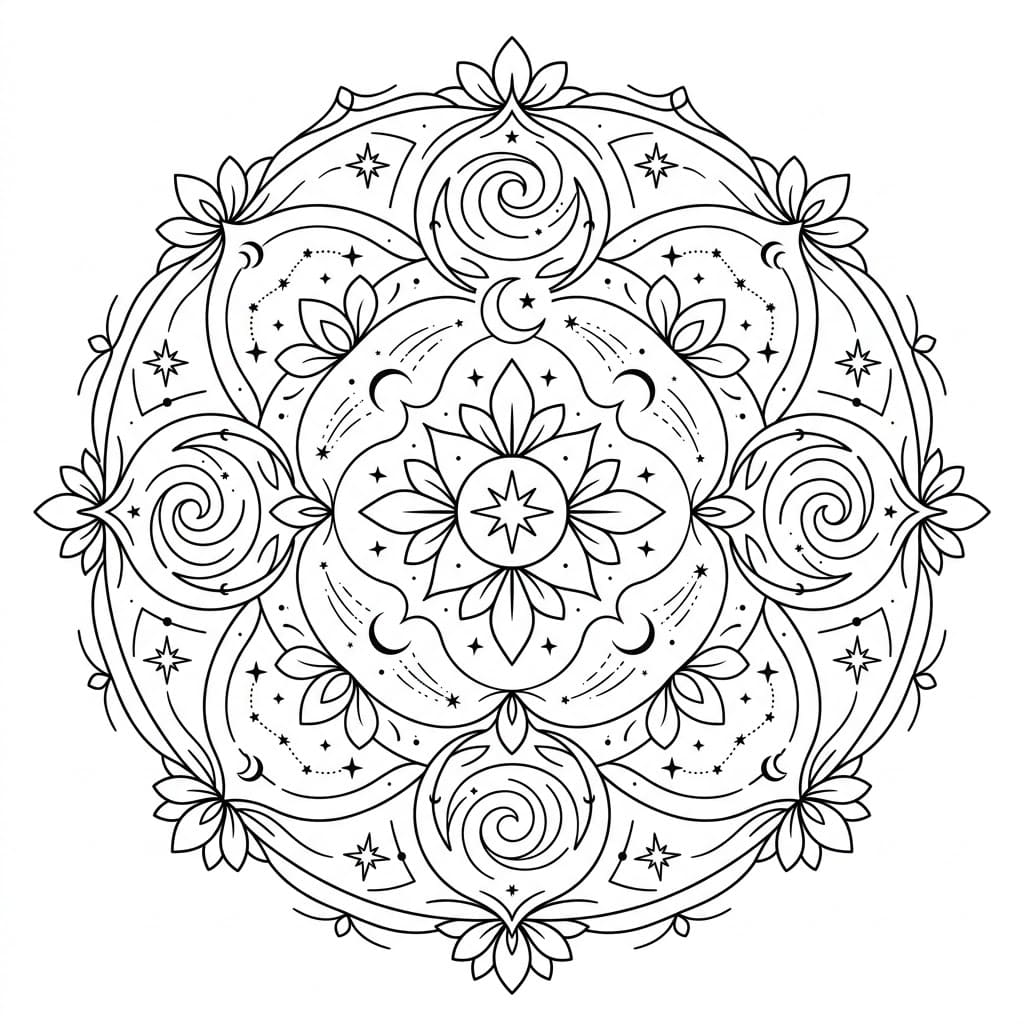 Nebula Dream Cosmological Mandala Universe Map Mandalas