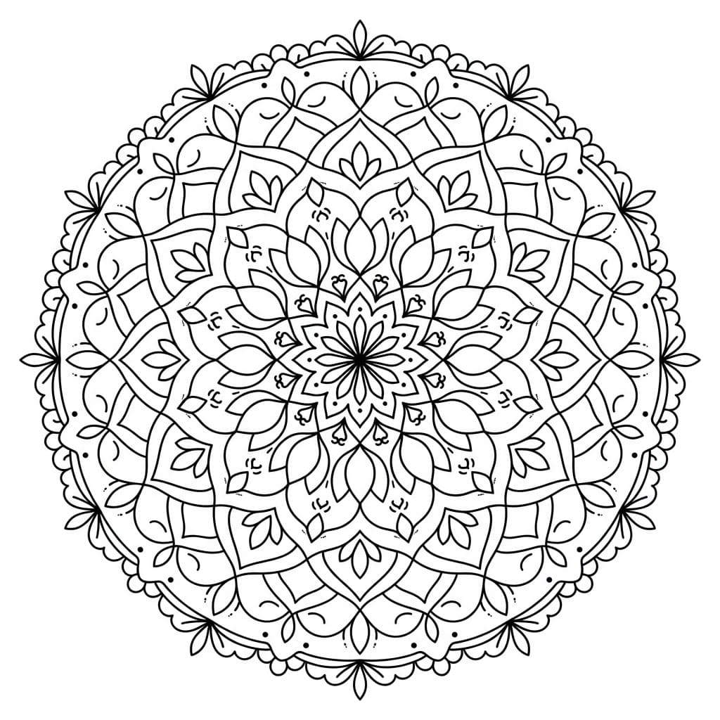Nimbus Upright-Figure Mandala Geometry Page Mandalas