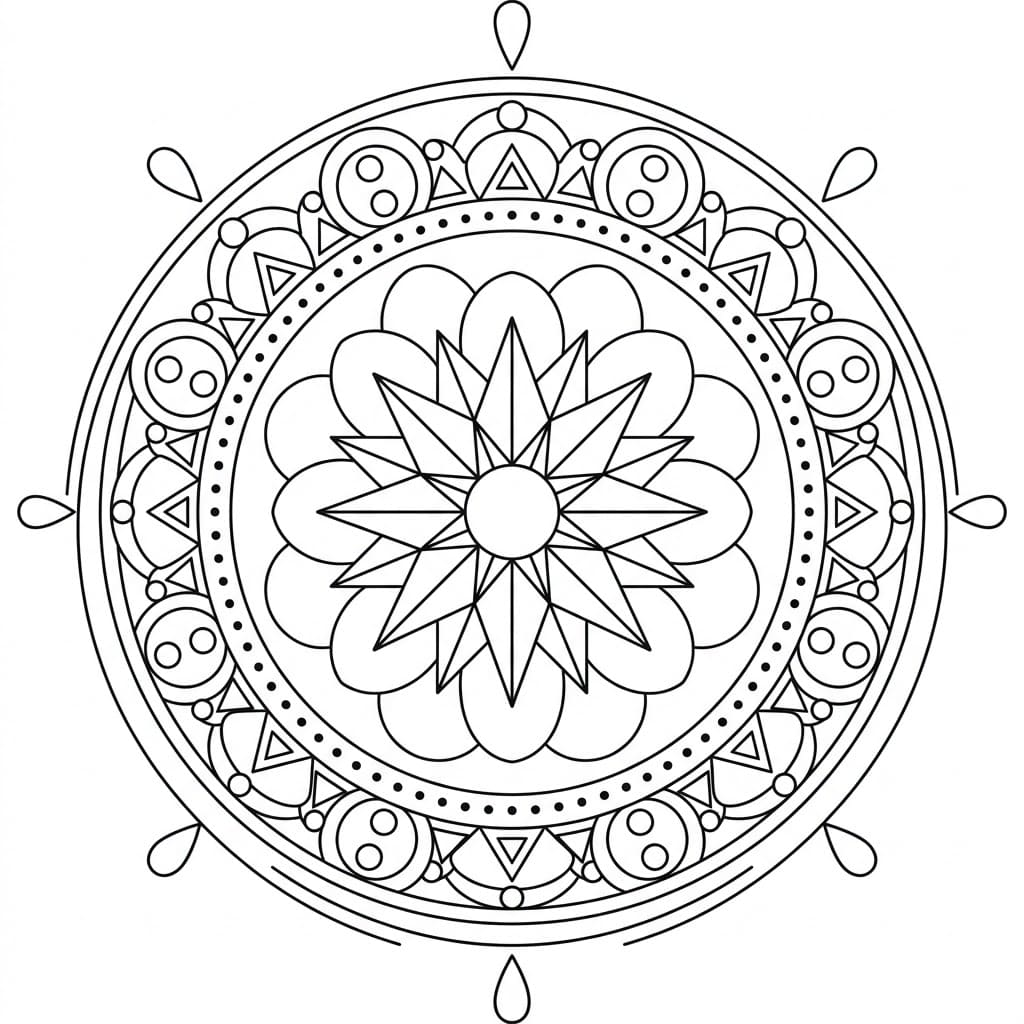 Nova Figure Mandala Math Design Mandalas