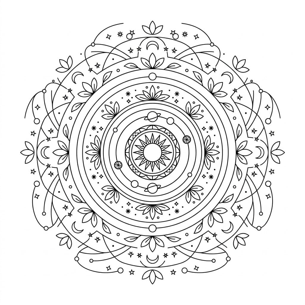Orbital Dance Cosmological Mandala Universe Map Mandalas