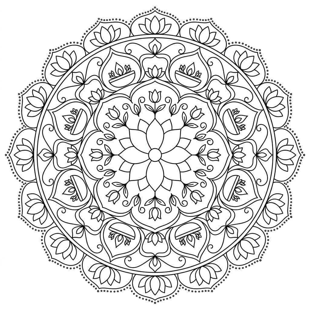 Ornate Offering Mandala Cultural Lesson Mandalas