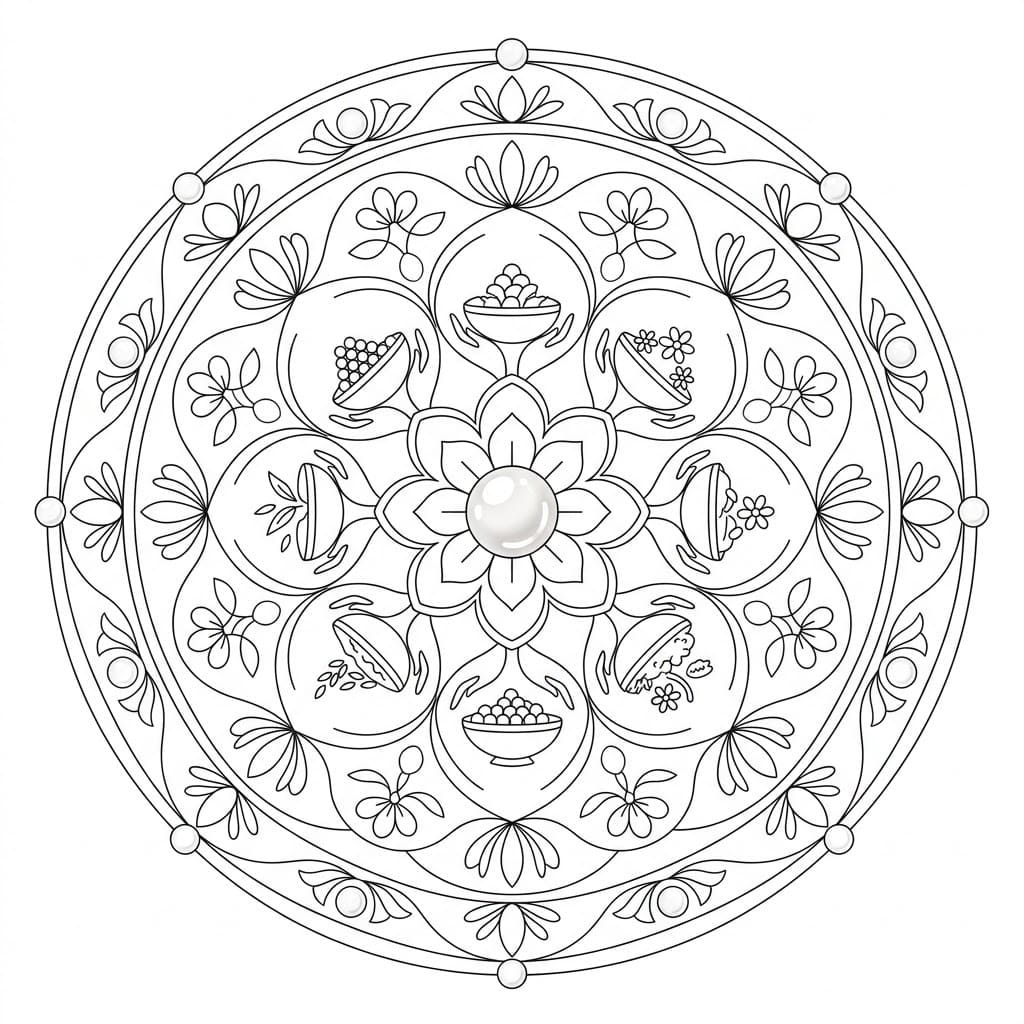 Pearl Offering Mandala Cultural Lesson Mandalas