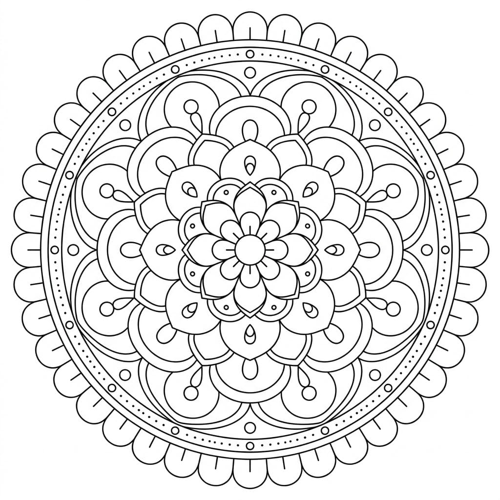 Petal Protection Mandala Mindfulness Worksheet Mandalas