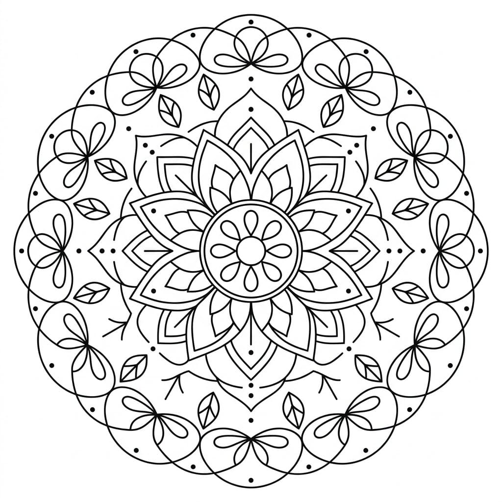 Petal Symbol Mandala Recognition Activitie Mandalas
