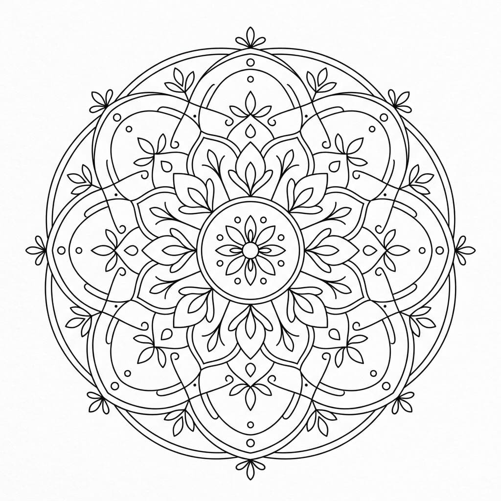 Pure Inverted-Figure Mandala Symmetry Challenge Mandalas