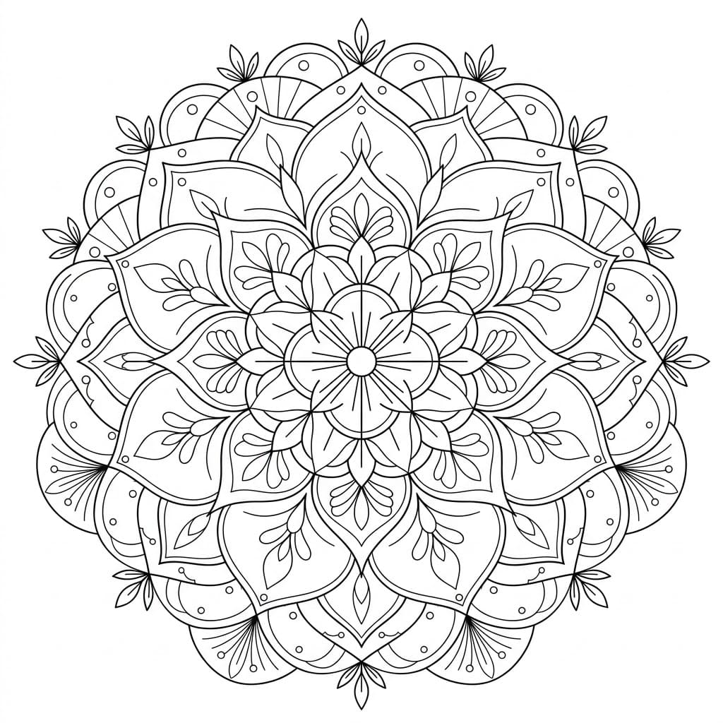 Radiant Thread-Cross Mandala Drawing Prompt Mandalas