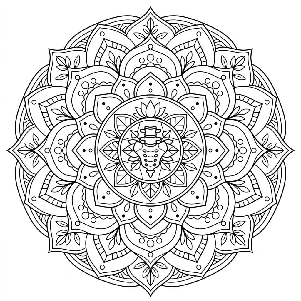 Sacral Body Mandala Anatomy Pattern Mandalas