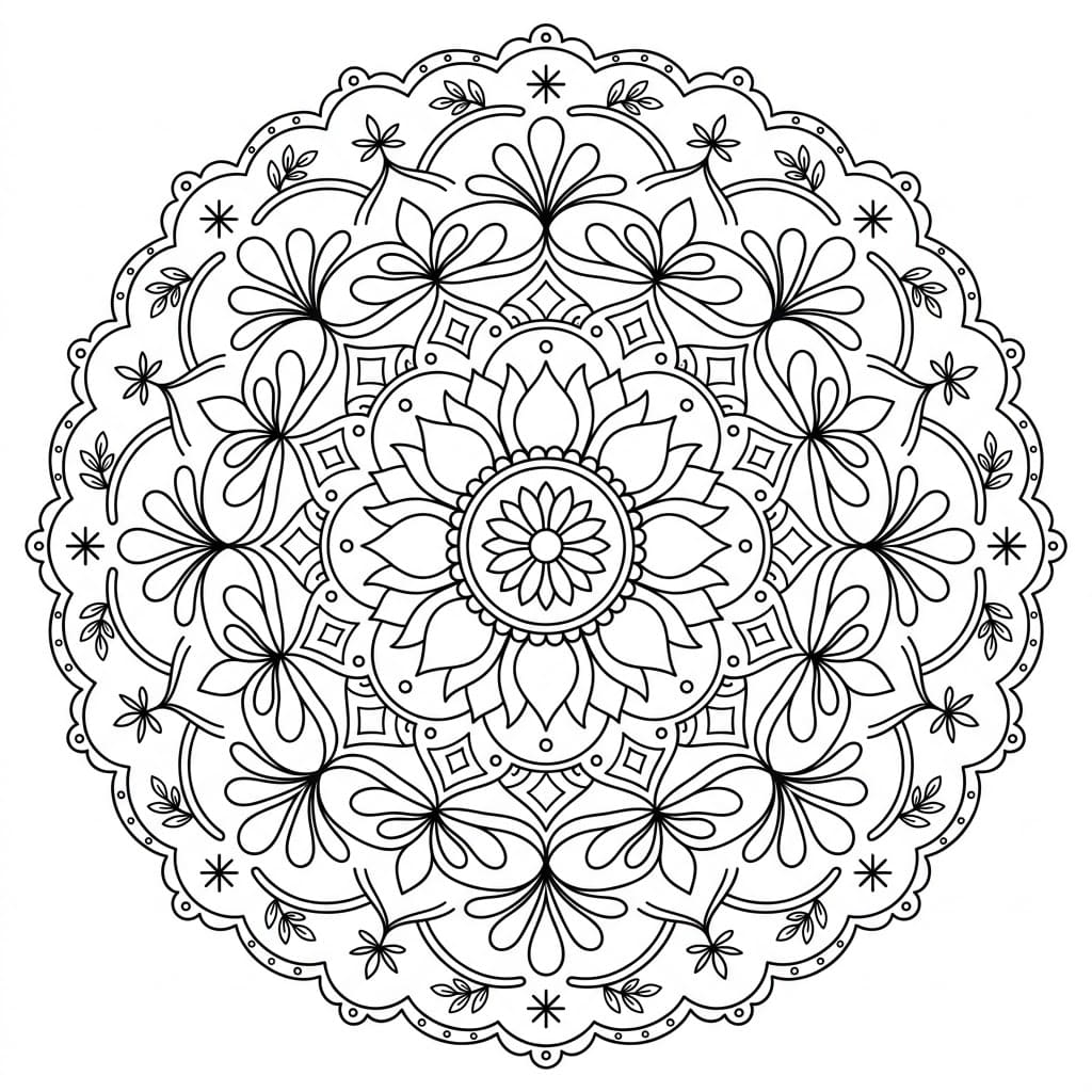 Sacred Ceiling Mandala Architecture Printable Mandalas