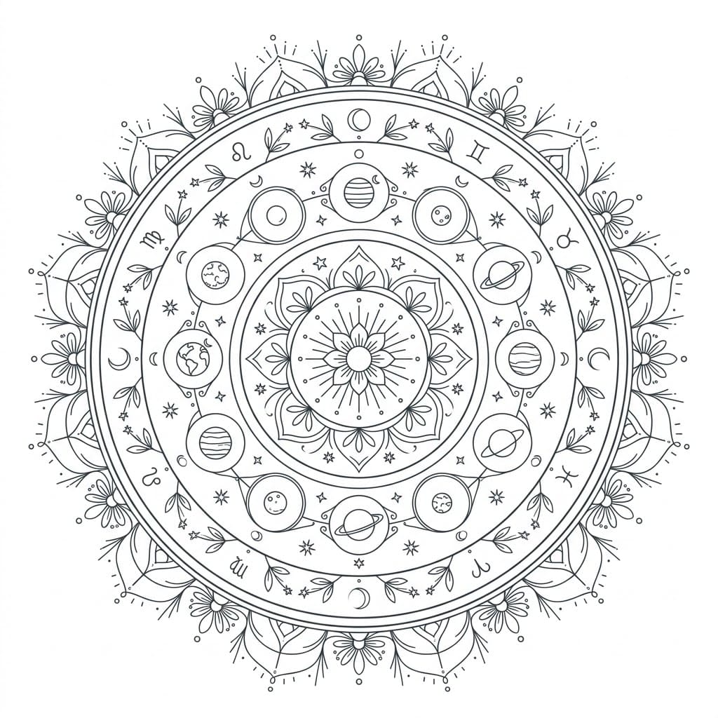 Sacred Symmetry Cosmological Mandala Universe Map Mandalas