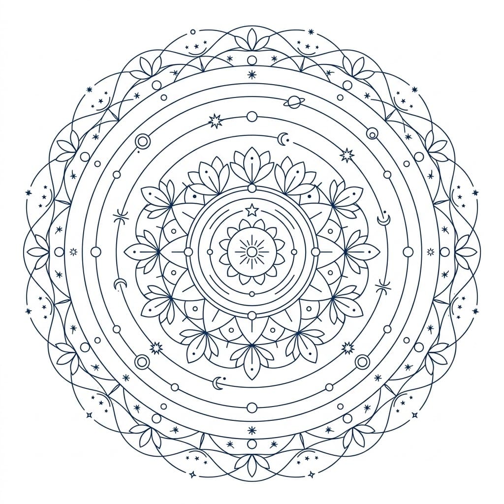Silent Orbit Cosmological Mandala Universe Map Mandalas
