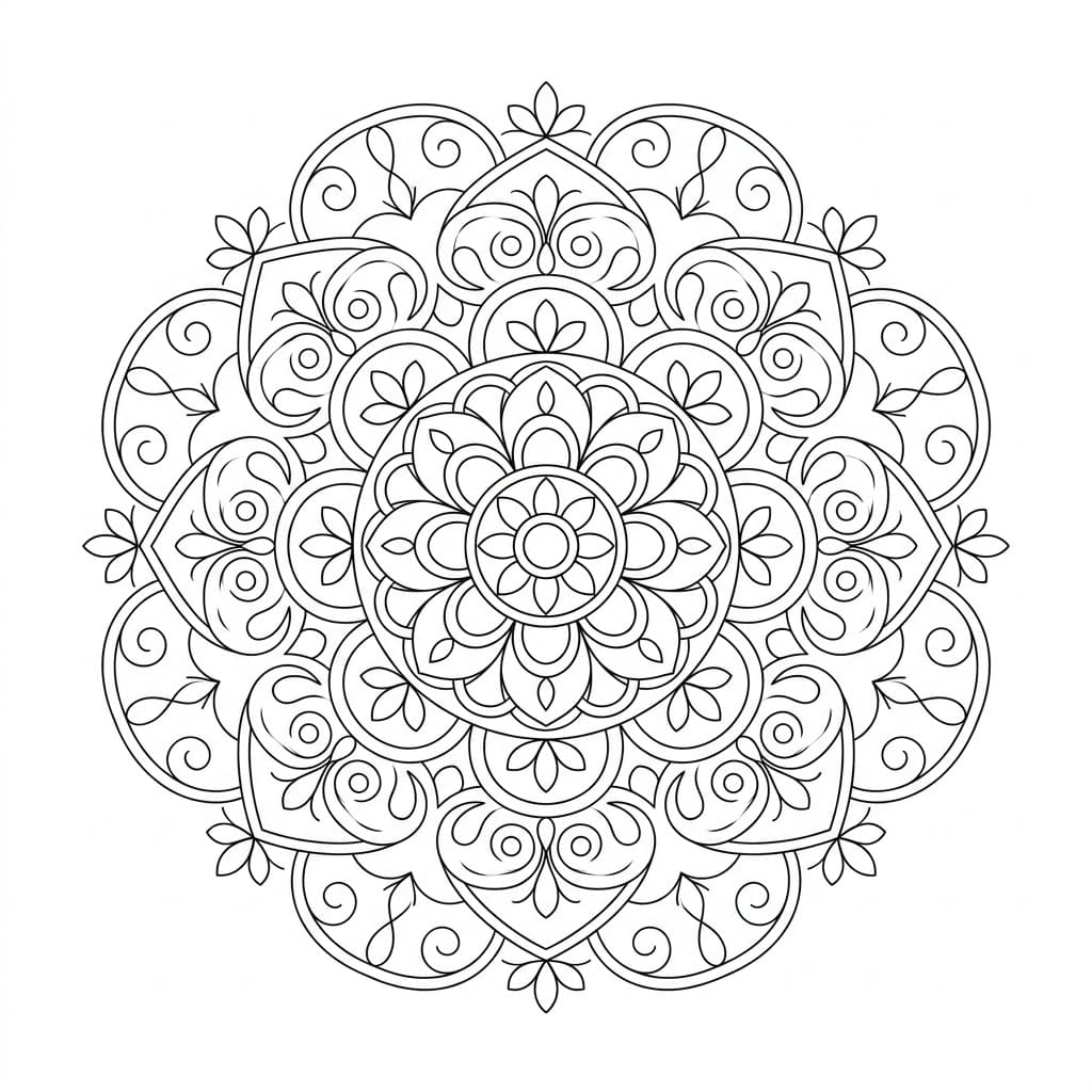 Silk Ceiling Mandala Architecture Printable Mandalas
