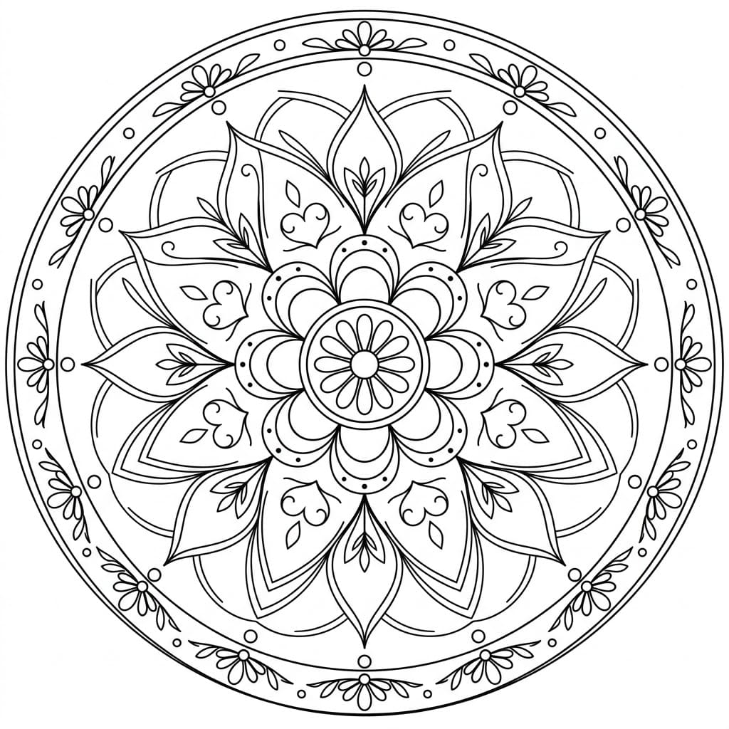 Silken Thread-Cross Mandala Drawing Prompt Mandalas