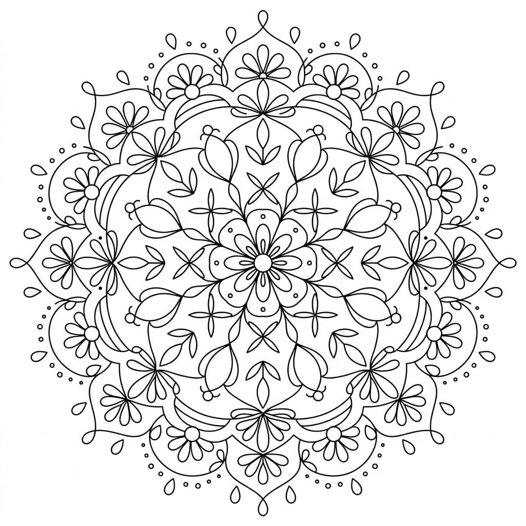 Silvermist Thread-Cross Mandala Drawing Prompt Mandalas
