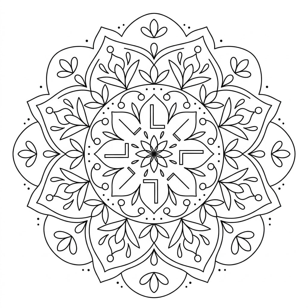 Skylight Letter Mandala Alphabet Sheet Mandalas