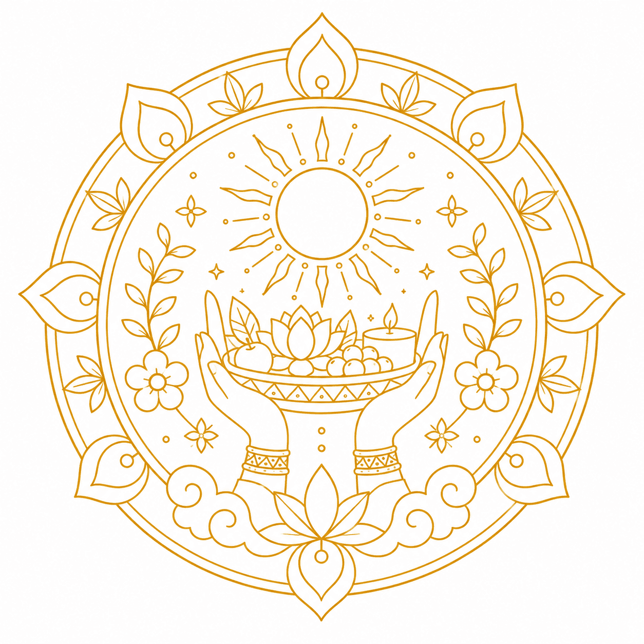 Solar Offering Mandala Cultural Lesson Mandalas