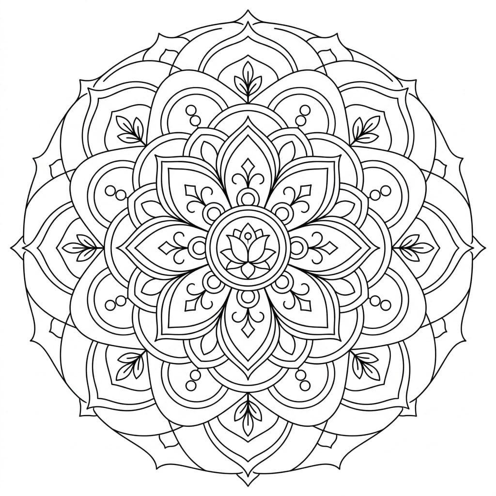 Spiral Ceiling Mandala Architecture Printable Mandalas