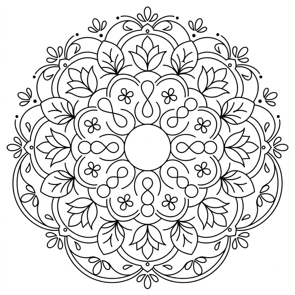 Starlit Inverted-Figure Mandala Symmetry Challenge Mandalas
