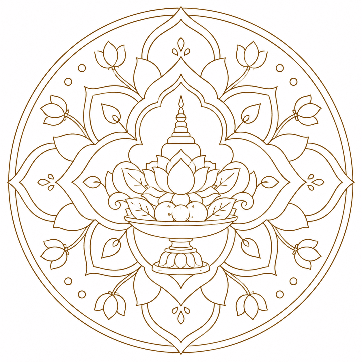 Temple Offering Mandala Cultural Lesson Mandalas