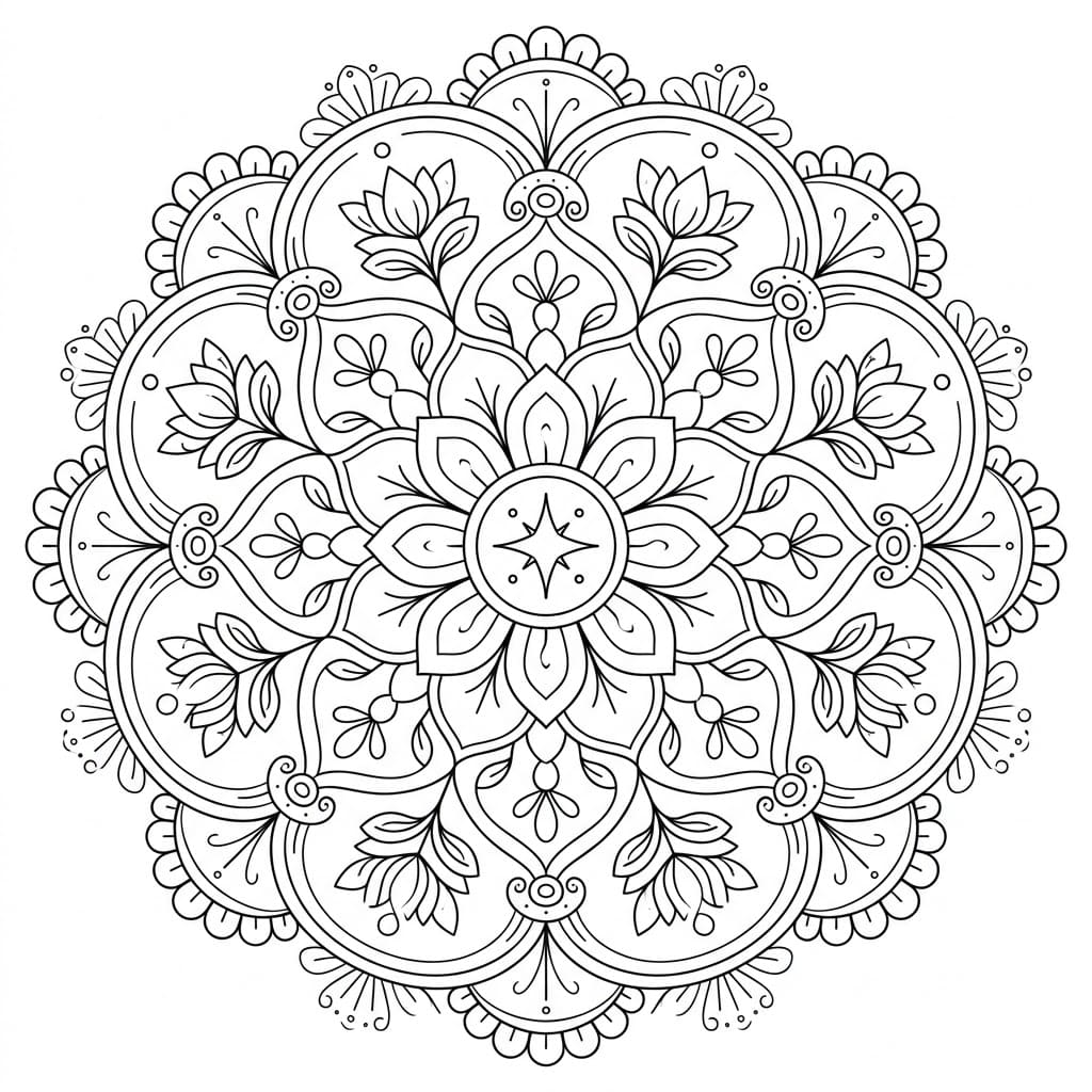Tranquil Body Mandala Anatomy Pattern Mandalas