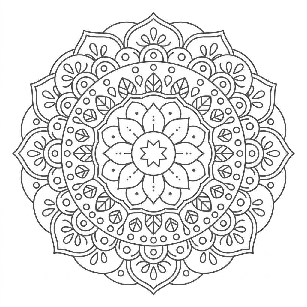 Tranquil Symbol Mandala Recognition Activitie Mandalas