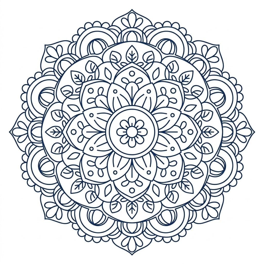Twilight Ceiling Mandala Architecture Printable Mandalas