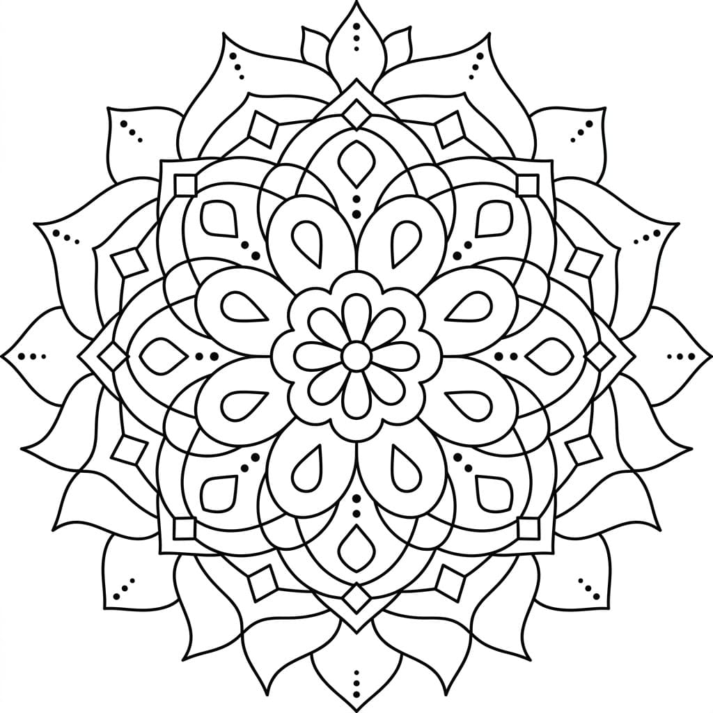 Vector Figure Mandala Math Design Mandalas