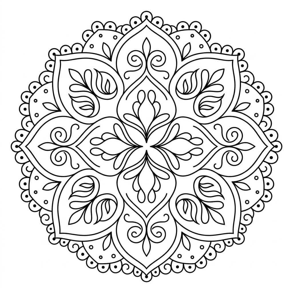 Velvet Inverted-Figure Mandala Symmetry Challenge Mandalas