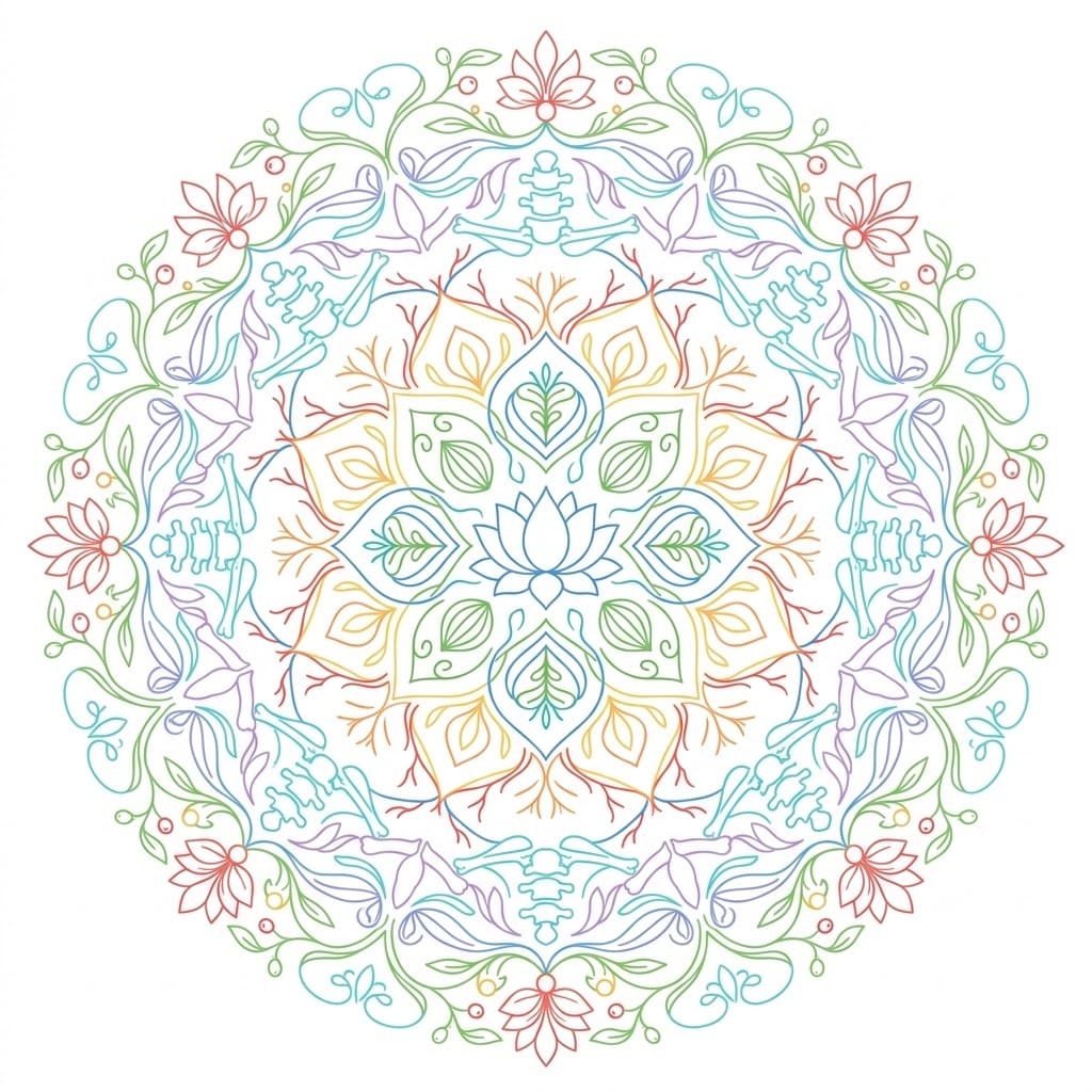 Body Mandala Anatomy Patterns Mandalas
