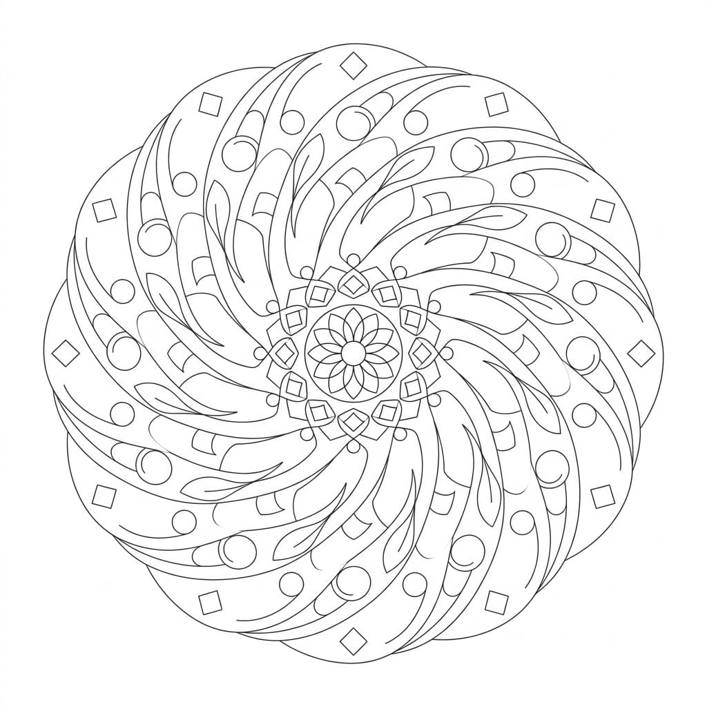 Vortex Figure Mandala Math Design Mandalas