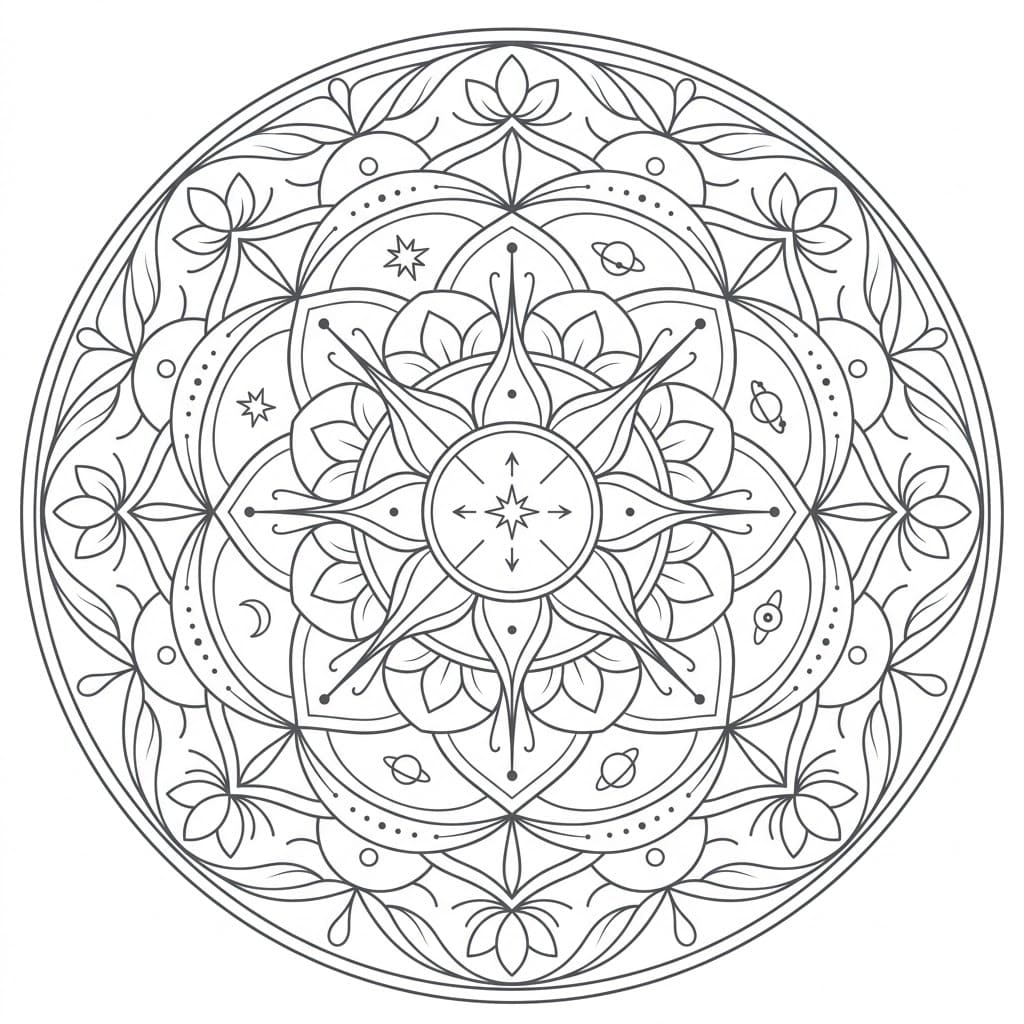 Zenith Flow Cosmological Mandala Universe Map Mandalas
