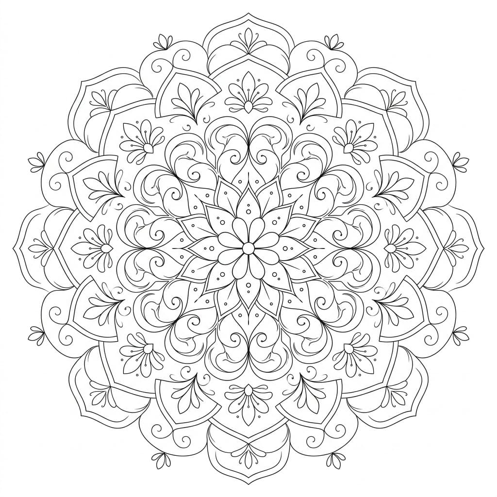 Ancient Scroll Painting Mandala Art History Printable Mandalas