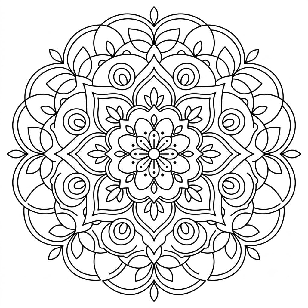 Arc Geometric Stencil Mandala Template Mandalas