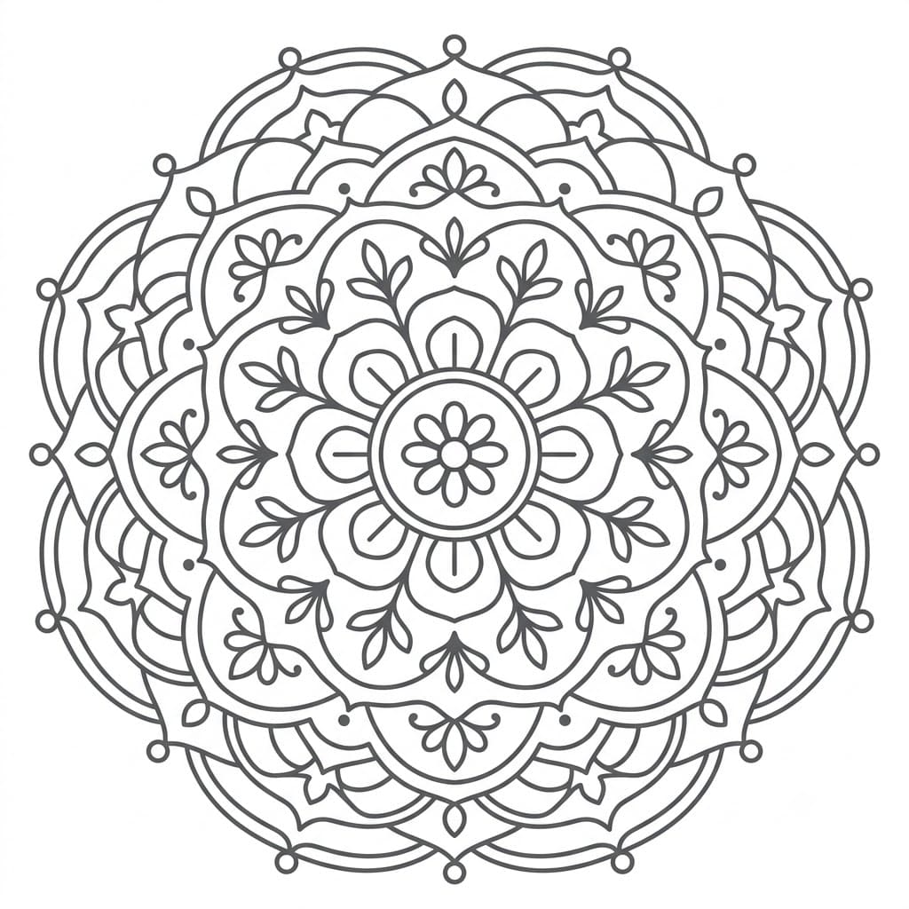 Aura Geometric Stencil Mandala Template Mandalas